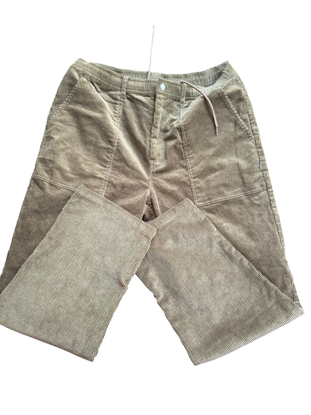 Converse Women's Corduroy Trousers in Olive Green